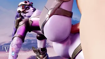 Overwatch 2 Naughty Slut Widowmaker Enjoy a Nice Standing Fuck