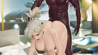 Overwatch Mercy ROUGH Doggy Fuck Blacked