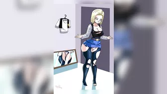 DRAGON BALL - ANDROID 18 IS FUCKED VERY RICH BY KRILIN