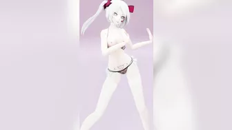 Hatsune Miku Dancing Renai Circulation MMD 3D - White Hair Color Edit Smixix