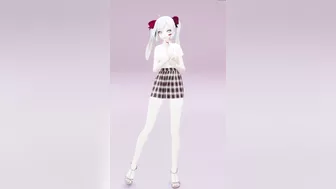 Hatsune Miku Dancing Renai Circulation MMD 3D - White Hair Color Edit Smixix