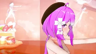 Honkai III KKVMD Griseo is cute Melancholic - Purple Hair Color Edit Smixix