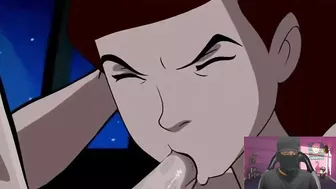 Gwen from Ben 10 sucks Kevin's dick hentai