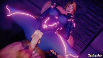 Samus aran she is fucked a big cock and cums inside 4k HD 60fps