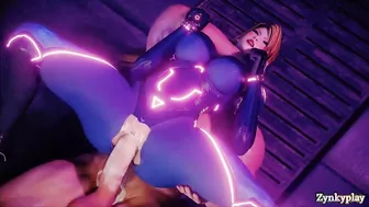 Samus aran she is fucked a big cock and cums inside 4k HD 60fps