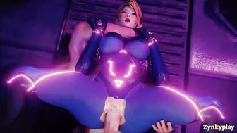 Samus aran she is fucked a big cock and cums inside 4k HD 60fps