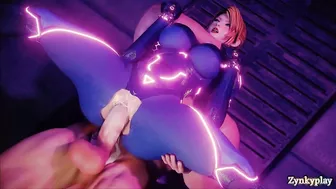 Samus aran she is fucked a big cock and cums inside 4k HD 60fps