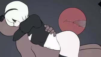 2B with black man (game play 2d)