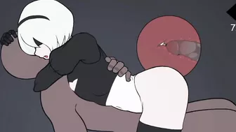 2B with black man (game play 2d)