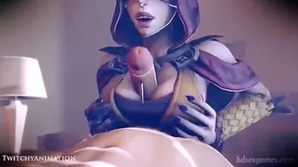 Seris Titty Fuck Cumshot (Twitchy) [Paladins]