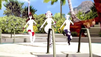 Genshin Impact: 【MMD Dance】Con Calma (Noelle, Amber, Eula).