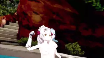 Genshin Impact: 【MMD Dance】Con Calma (Noelle, Amber, Eula).