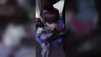 Dva Deepthroat Sucking BBC (loop)