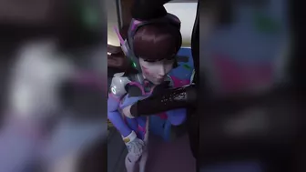 Dva Deepthroat Sucking BBC (loop)