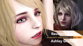 Resident Evil 4 - Ashley Graham × Stockings × Bed - Lite Version