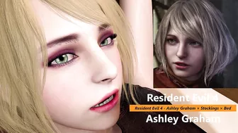 Resident Evil 4 - Ashley Graham × Stockings × Bed - Lite Version