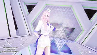 [MMD] LEE SUHYUN - ALIEN Seraphine Sexy Kpop Dance League Of Legends Uncensored Hentai 4K