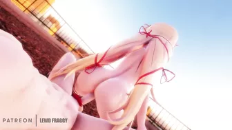 Hololive - Akai Haato Sunset Roof Riding