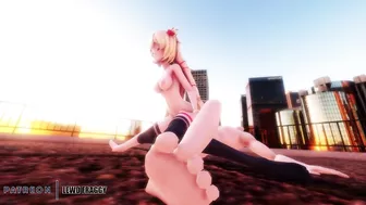 Hololive - Akai Haato Sunset Roof Riding