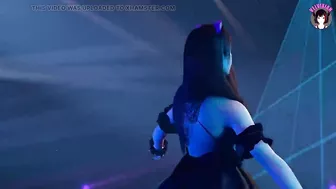 Sexy Asian In Black Dress Dancing (3D HENTAI)