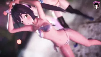 K-On! - Full Team - Sexy Nude Dance (3D HENTAI)