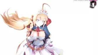 Cute Princess With Big Tits Dancing (3D HENTAI)