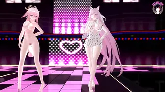 Sexy Cat Girls Dancing Full Nude (3D HENTAI)