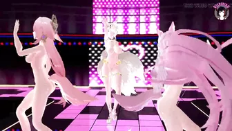 Sexy Cat Girls Dancing Full Nude (3D HENTAI)