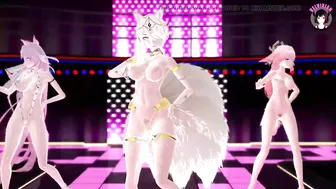 Sexy Cat Girls Dancing Full Nude (3D HENTAI)