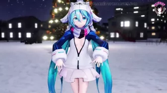 Hatsune Miku Dancing (Cute Ass Panties) + Gradual undressing (3D HENTAI)