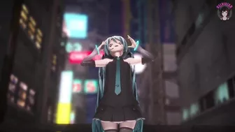 Hatsune Miku With Great Ass Dancing (step by Step Undressing)