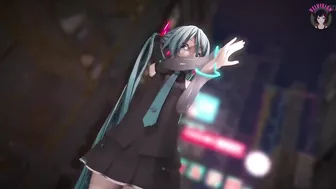 Hatsune Miku With Great Ass Dancing (step by Step Undressing)