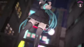 Hatsune Miku With Great Ass Dancing (step by Step Undressing)