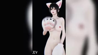 Hikari Pink Cat Japanese Girl Naked Dance