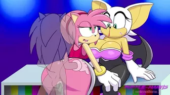 Rouge The Bat Gets Cucked By Amy Rose