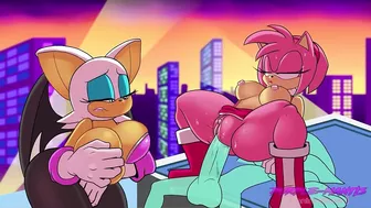 Rouge The Bat Gets Cucked By Amy Rose