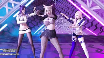 MMD Twice - Breakthrough With Ahri, Kaisa, Seraphine – Sexy Dance