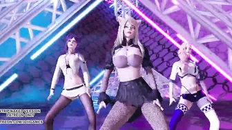 MMD Twice - Breakthrough With Ahri, Kaisa, Seraphine – Sexy Dance