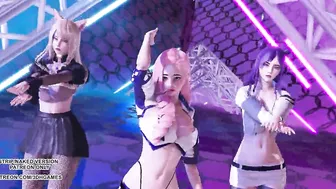 MMD Twice - Breakthrough With Ahri, Kaisa, Seraphine – Sexy Dance