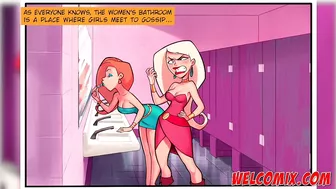 Gossip in the bathroom - College Perverts