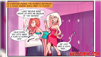 Gossip in the bathroom - College Perverts