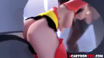 Elastigirl Helen Parr takes cock ride and doggystyle