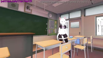 Masturbating in my class room OwO [ VRchat erp, Hentai ] Preview