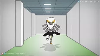 Retsuko and Washimi in AGGRETSUKO