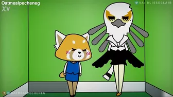 Retsuko and Washimi in AGGRETSUKO