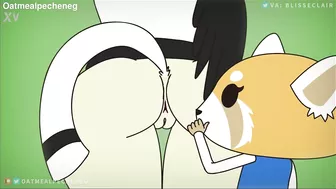 Retsuko and Washimi in AGGRETSUKO