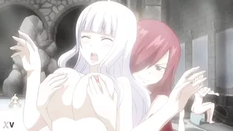 Fairy Tail OVA bath scene [nude filter]