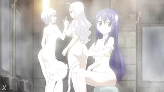 Fairy Tail OVA bath scene [nude filter]