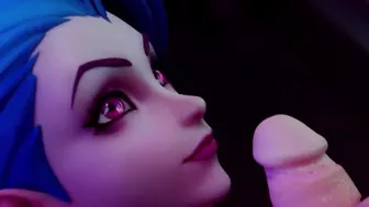 JINX SUCKING A HUGE COCK ANIMATION!!