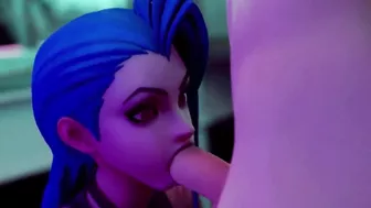 JINX SUCKING A HUGE COCK ANIMATION!!